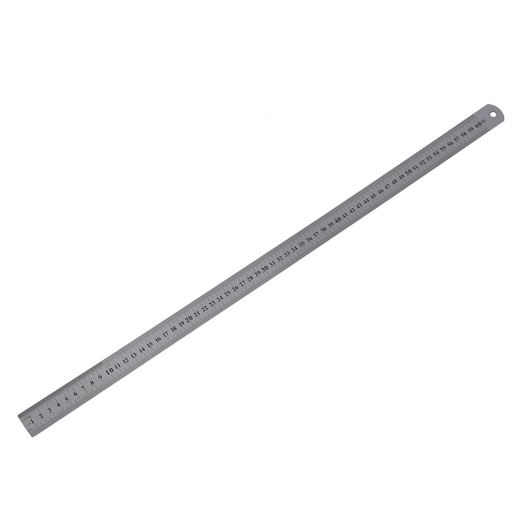 

60cm Stainless Metal Measuring Straight Ruler