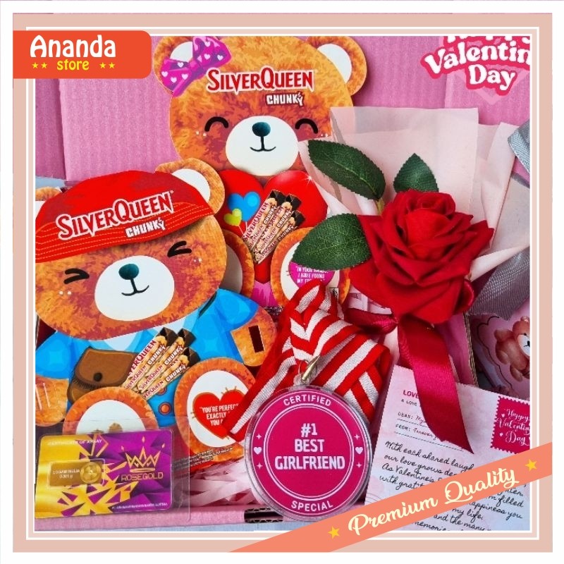

Hampers murah Keren Promo Diskon / Hampers Valentine Coklat Silverqueen Bear / Kado Cewek Romantis / Valentine Giftbox ( LOVI )