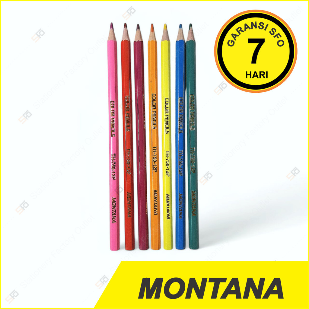 

Alat Tulis Murah Pensil Warna Montana Satuan - SFO Semarang Official