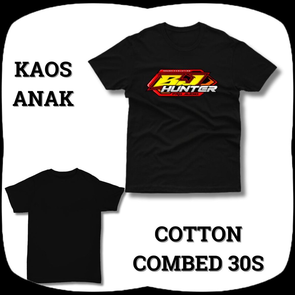 [COD] BJ Hunter New - Kaos Anak Viral Baju Audio Sound System Horeg Karnaval Fashion Distro Premium 