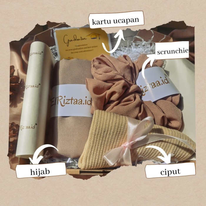 

Hampers hijab / Kado wisuda / Kado ultah / hampers lebaran - Tipe 1