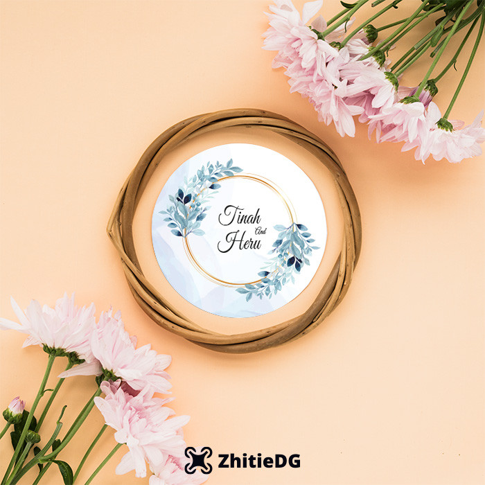 

Zhitie - Cetak sticker bulat wedding / Print stiker souvenir / Sticker bulat custom nama Big Size SWD-03