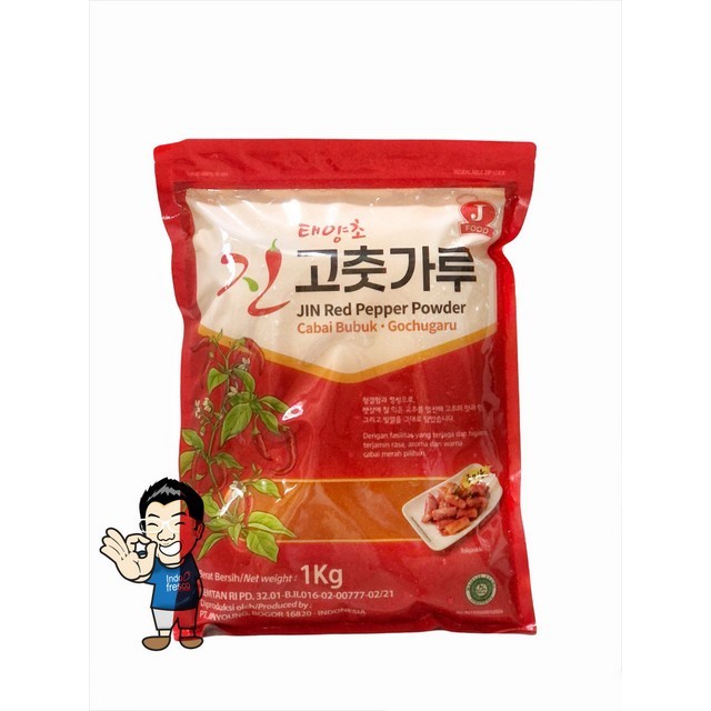 

Jin Red Pepper Powder- Gochugaru For Seasoning -Bubuk Cabai Halus 1 Kg
