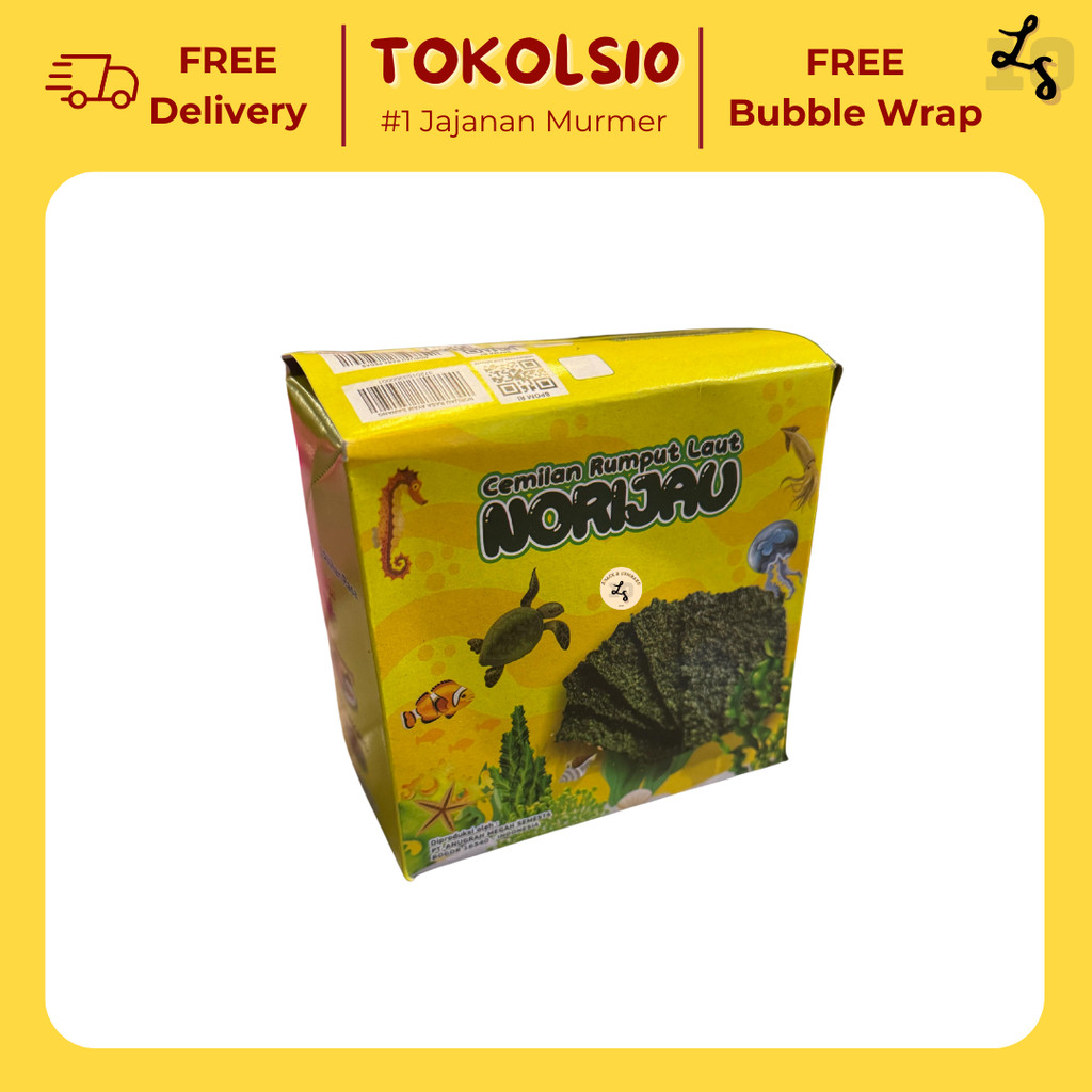 

Norijau Rumput Laut Rasa Pedas/Sapi/Ayam 1 Pack isi 12 pcs 3gr
