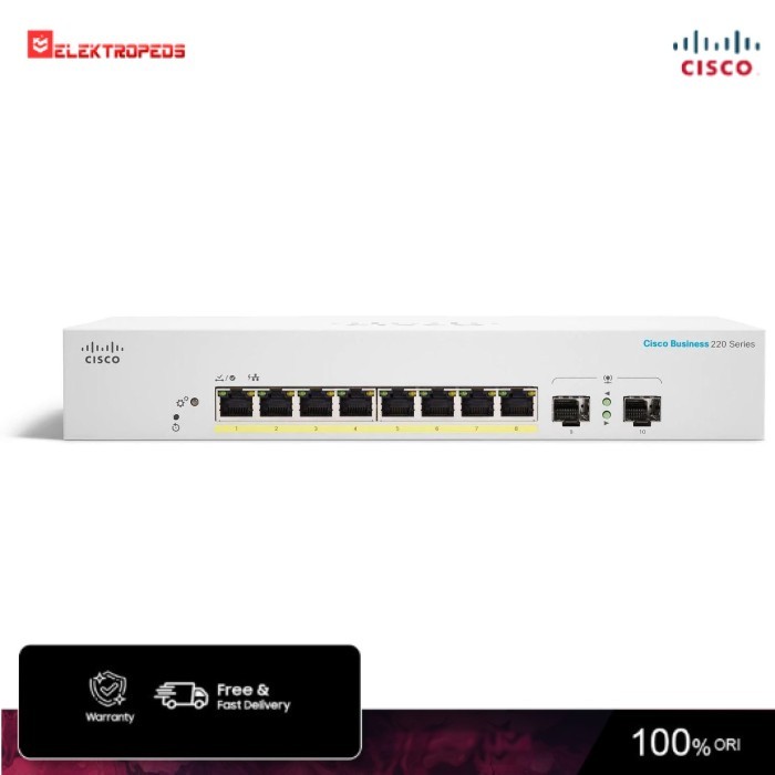 CISCO CBS220-8P-2G-E-EU Smart Switch / cisco cbs220 - Cisco Switch - Switch - Cisco