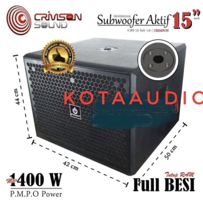 SUBWOOFER AKTIF 15 Inch Crimson CRS 15 Sub 1.0 PROFESSIONAL SUBWOOFER