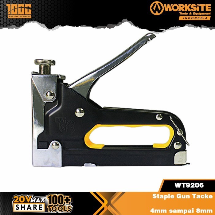 

WORKSITE Stapler gun Staples Gun Tacker Hekter Tembak Manual WT9206