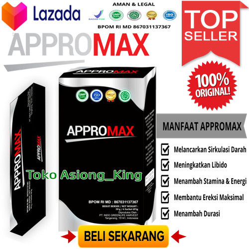COD Appromax 1 KOTAK obat kuat pria asli
