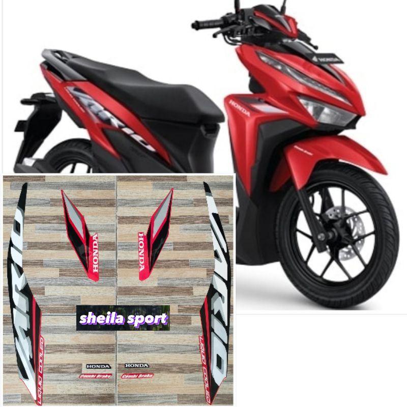 Striping vario 125 stiker Honda Vario 125 CBS merah advance red tahun 2021 kualitas bagus