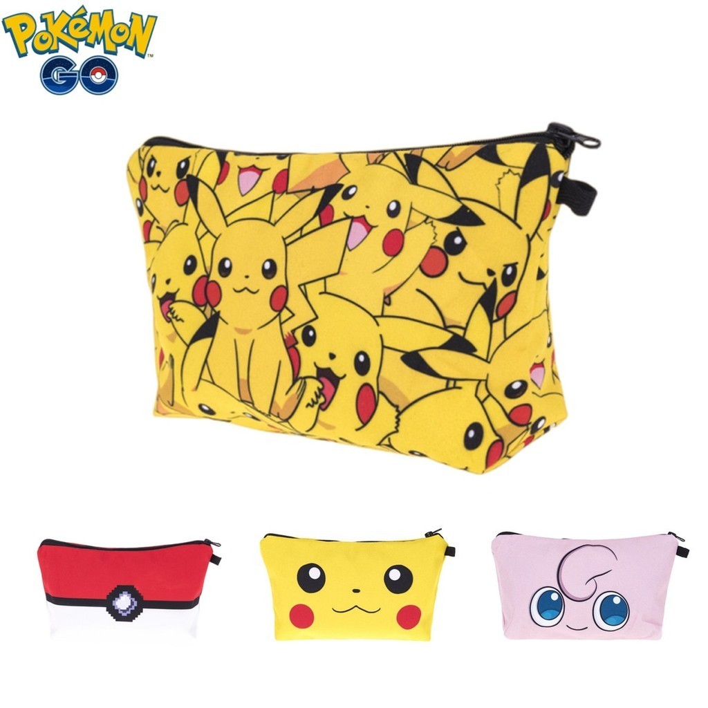 

Pokemon Pencil Case Pikachu Pen Bag Cartoon Cute Storage Bag Anime Figure Girls Pencil Bags Coin Purse Toys Birthday Gift