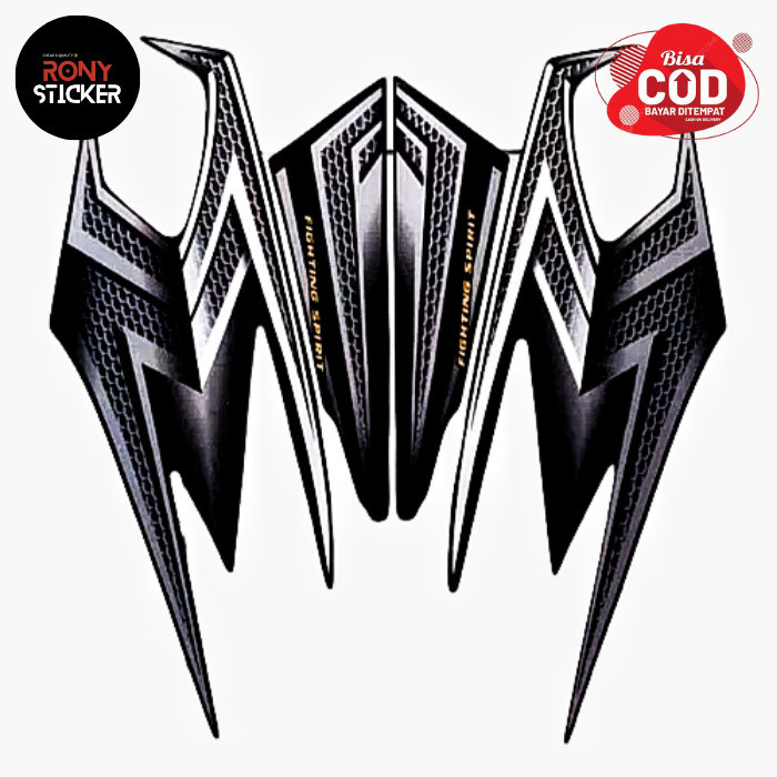 STIKER STRIPING RX KING 2004 HITAM