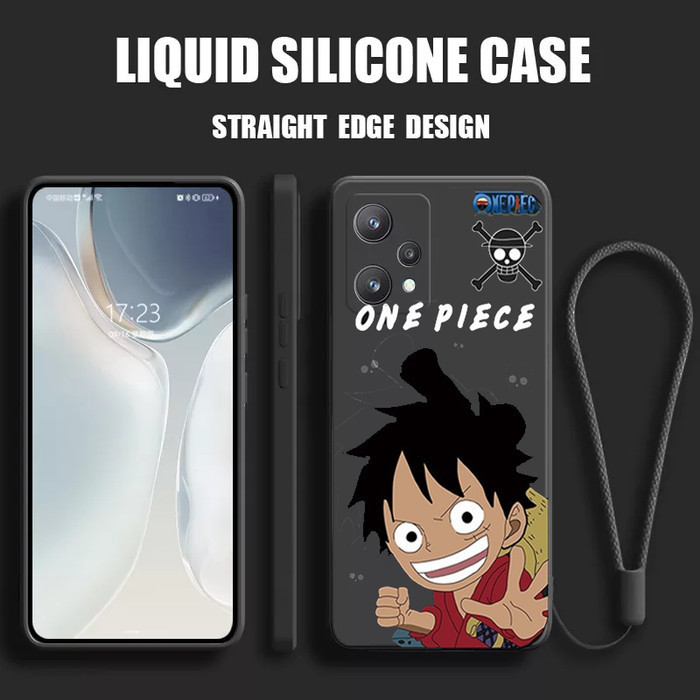 Soft Case Realme 9 Pro Silicone Cover One Piece Luffy Free LANYARD