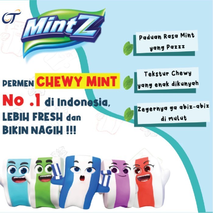 

Permen Mintz Mint Napas Segar Nafas Wangi 115gr isi 50butir