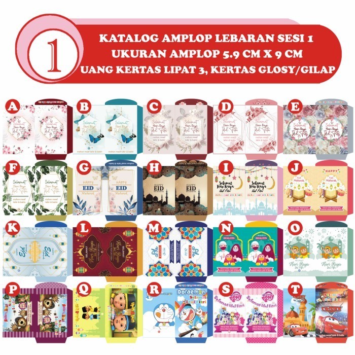 

Promo Amplop lebaran lembaran 1 KG isi 800 lembar kecil, cantik unyu