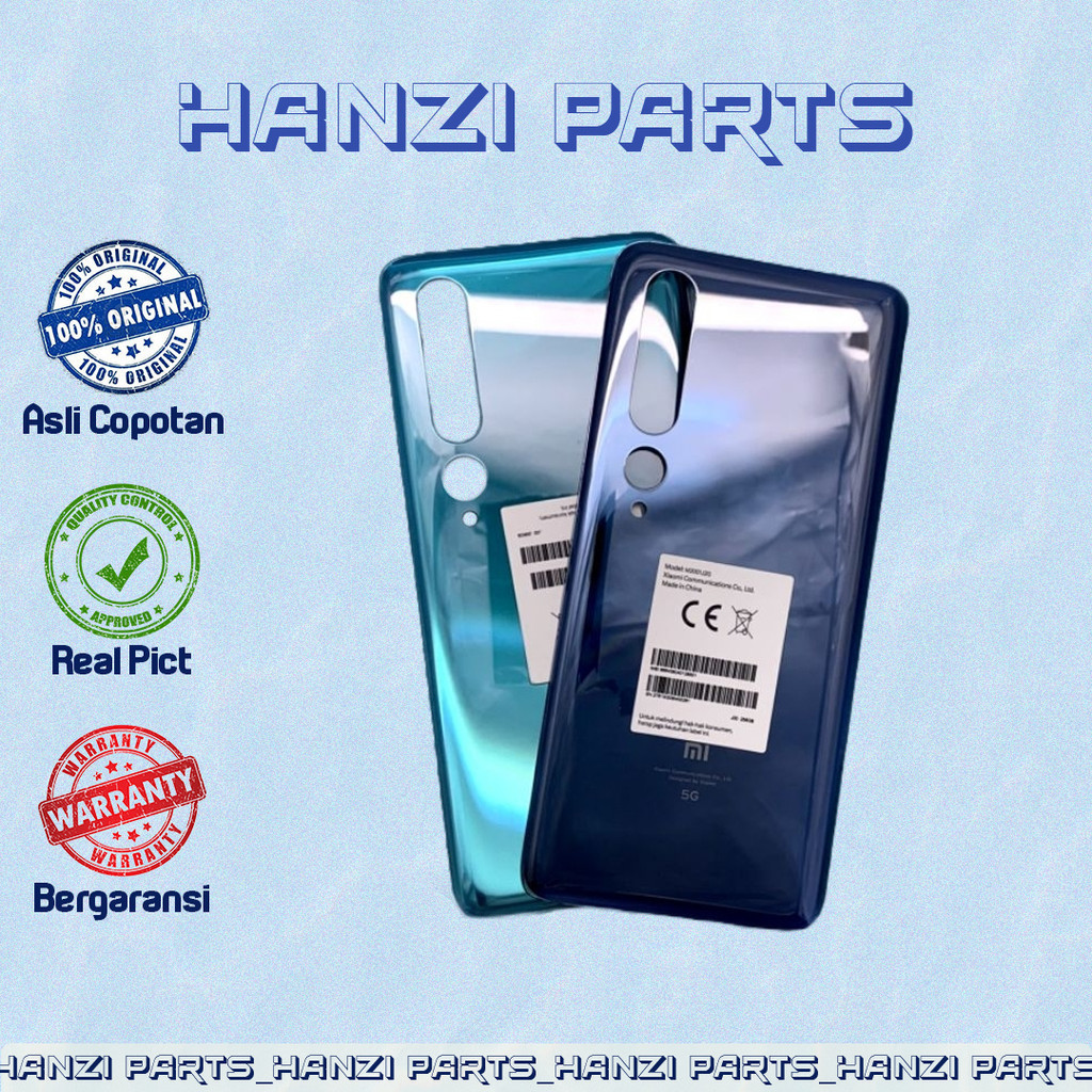 BACKDOOR BACKDOR CASING KESING TUTUP BELAKANG XIAOMI MI10 MI 10 5G ORIGINAL 100% ASLI BARANG COPOTAN