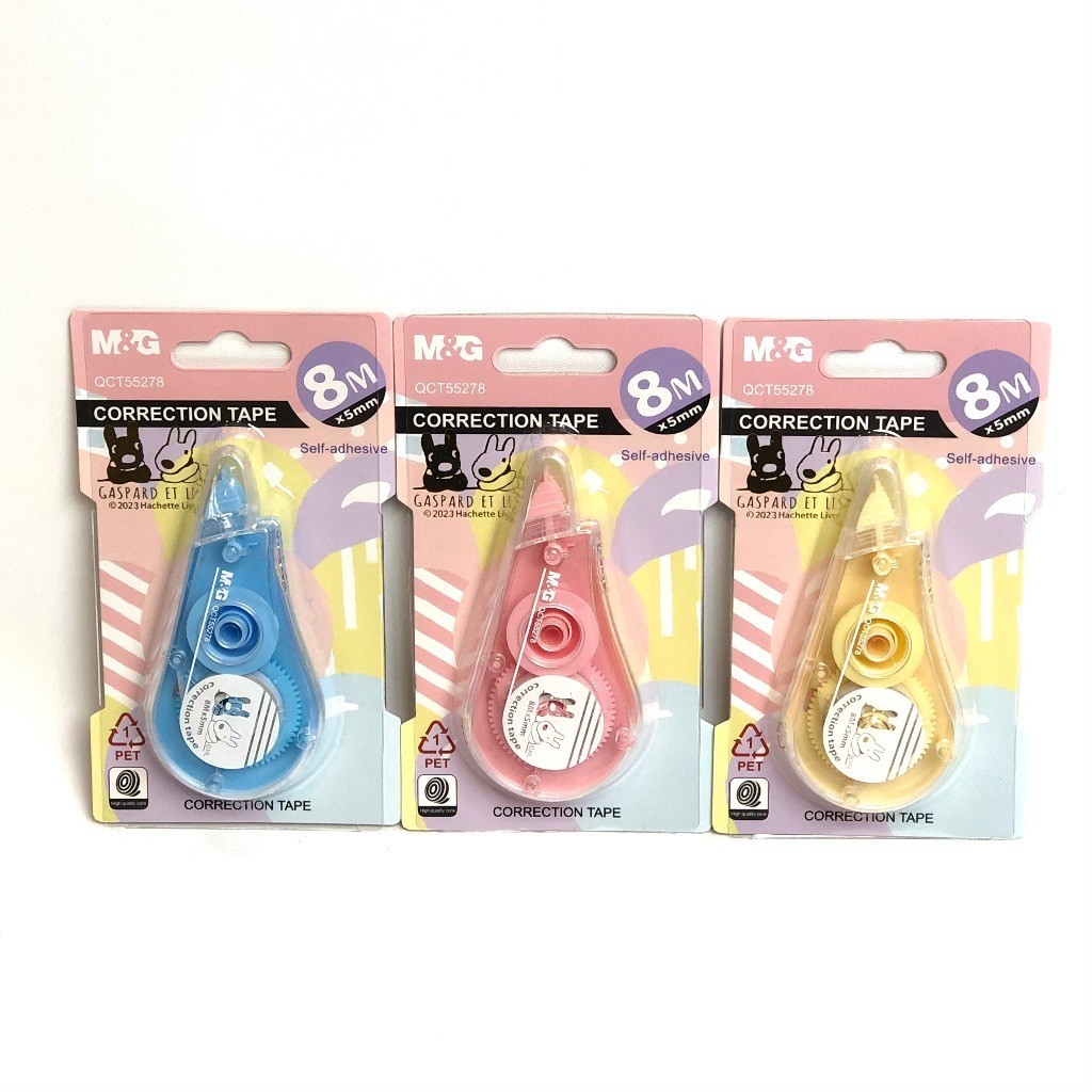 

M&G Correction Pastel 8M X 5MM #QCT55278 Gaspard Et Lisa Self Adhesive Tipex M&G Correction
