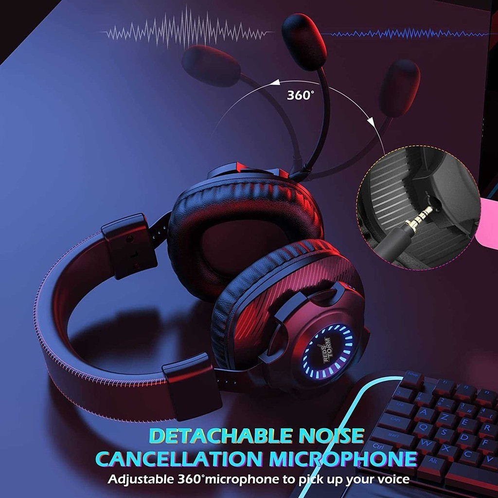 Headphone Gaming Headset Wireless Super Bass with Mic - EasySMX