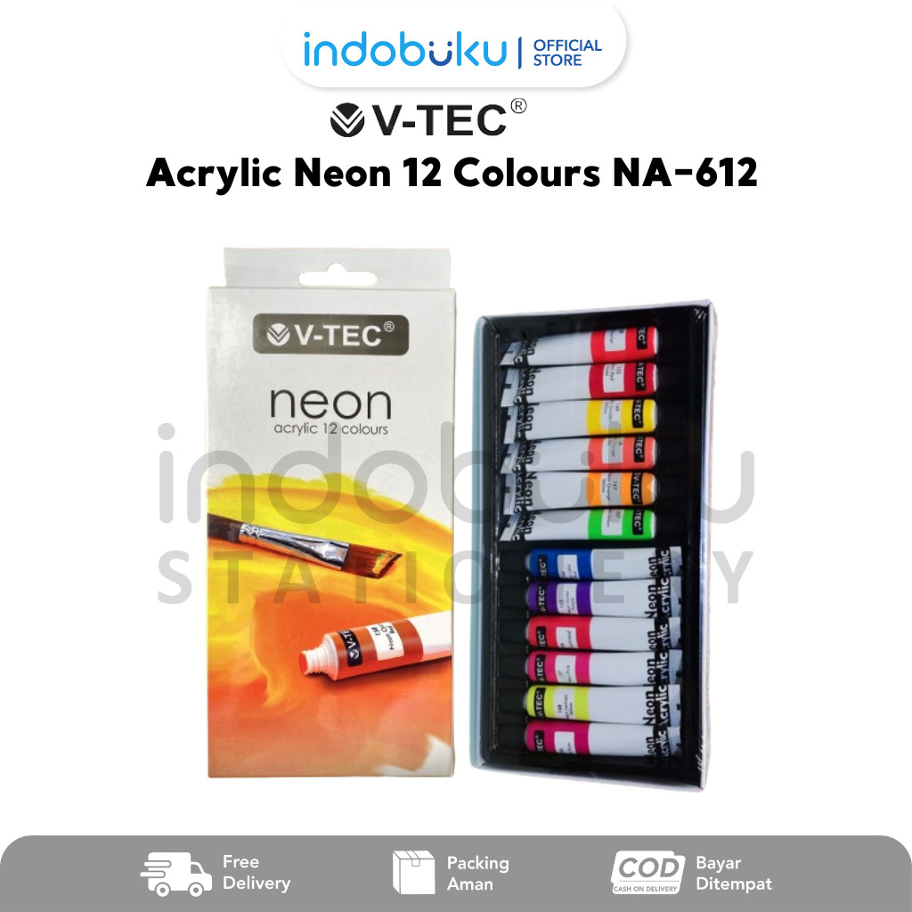 

Acrylic Neon 12 Colours V-Tec Cat Akrilik Neon 12 Warna V-Tec NA-612