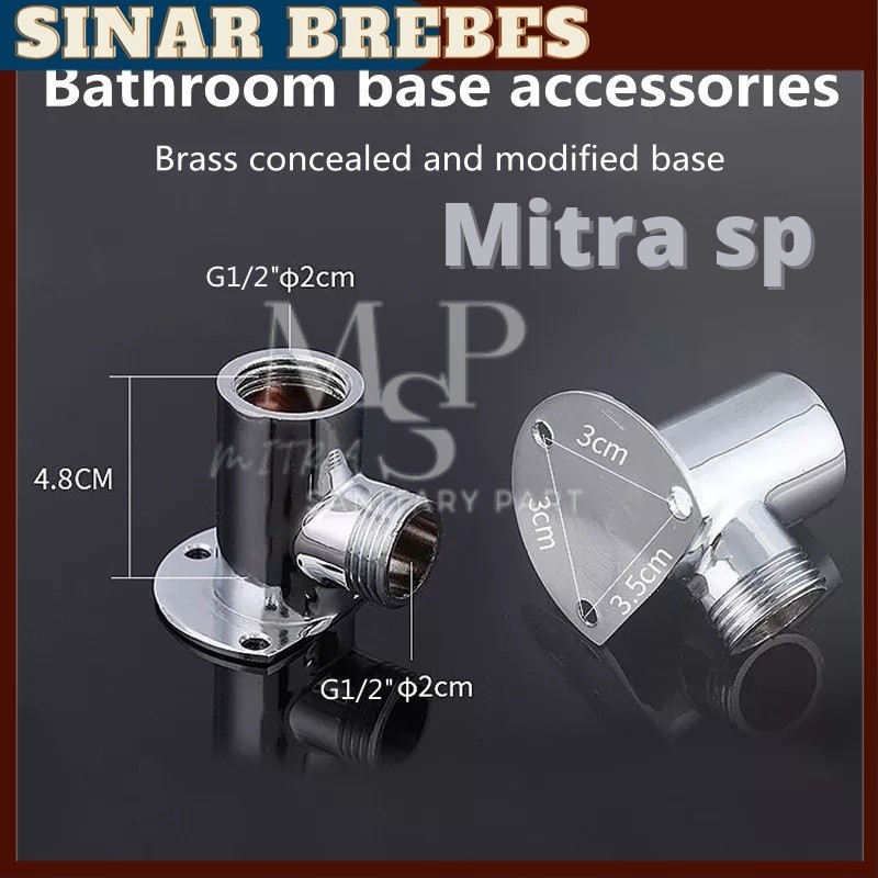 SB Bracket Pipa Wall Shower Dudukan Pipa Shower Gantung Tanpa Bobok