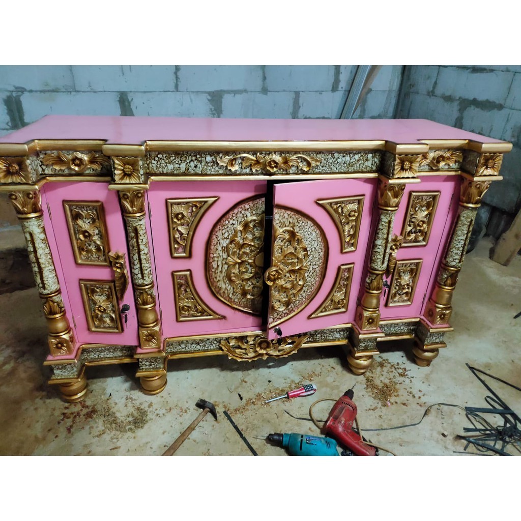 Buffet Tv Minimalis Rak Meja Tv Kayu Jati Jepara Ukir