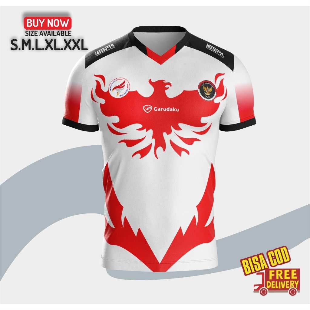 BlackSyen Apparel 99 // Baju Jersey esport Timnas indonesia/Jersey Timnas Esport Indonesia Mobile le
