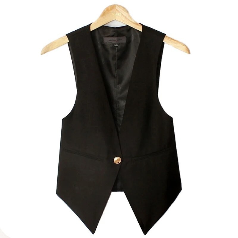 Rompi Vest Jas Wanita Formal Hitam Slimfit Kerja Kantor Premium High Quality Rompi Wanita Formal Rom