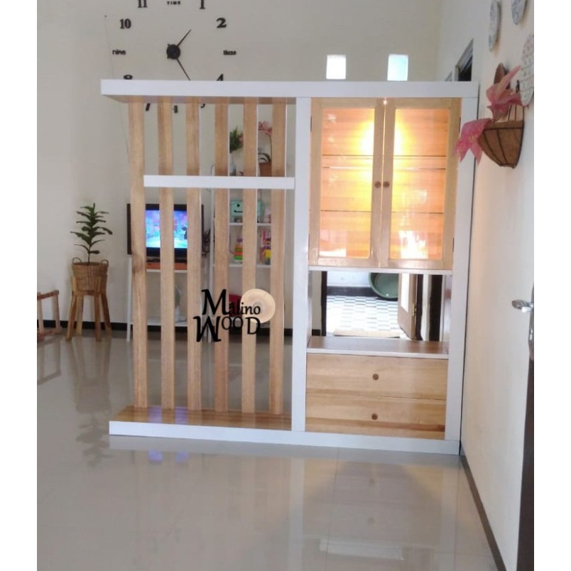 HOT PROMO Partisi ruangan kayu solid