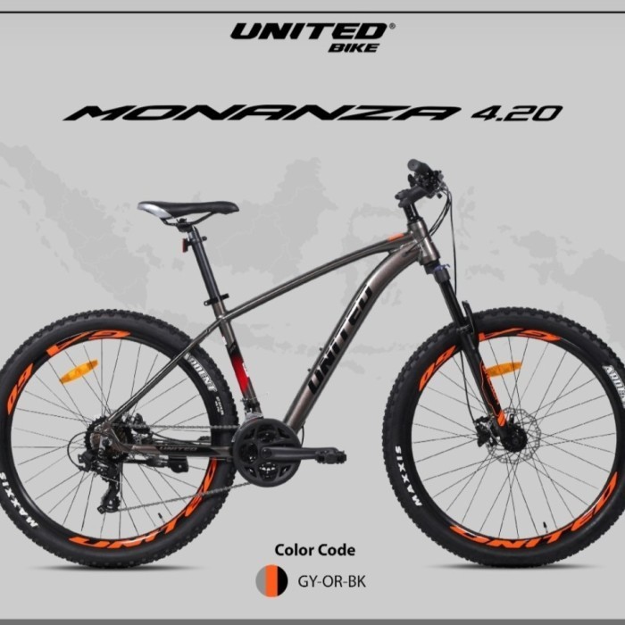 HOT PROMO Sepeda MTB 27,5 Inch UNITED MONANZA 4.00 FRAME ALLOY