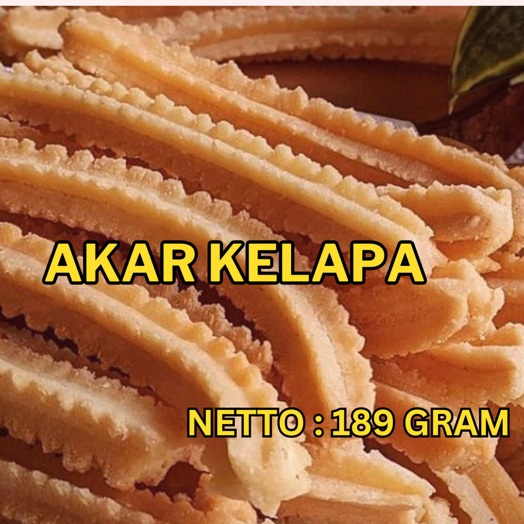 

500 g Kue Akar Kelapa Khas Betawie Gram