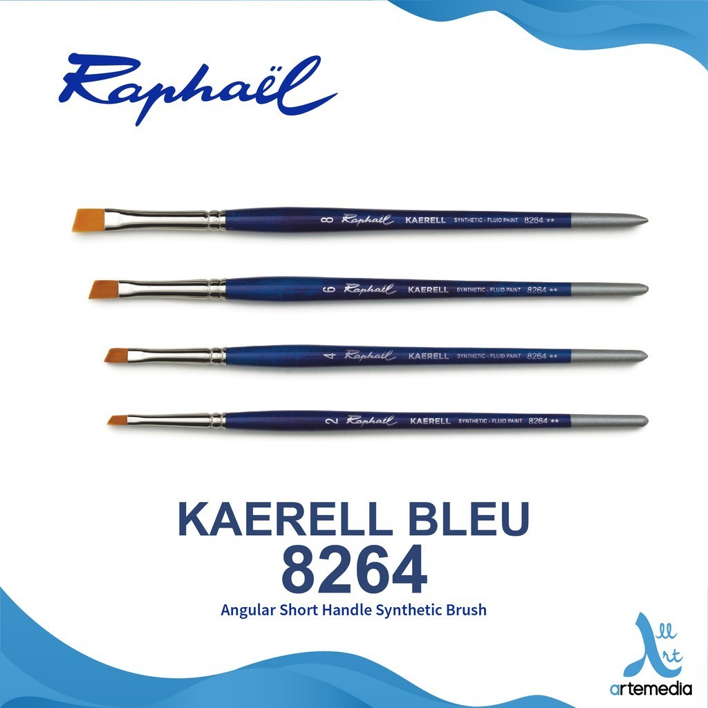 

Raphael 8264 Kuas Lukis Angular Kaerell Bleu Synthetic Brush SH