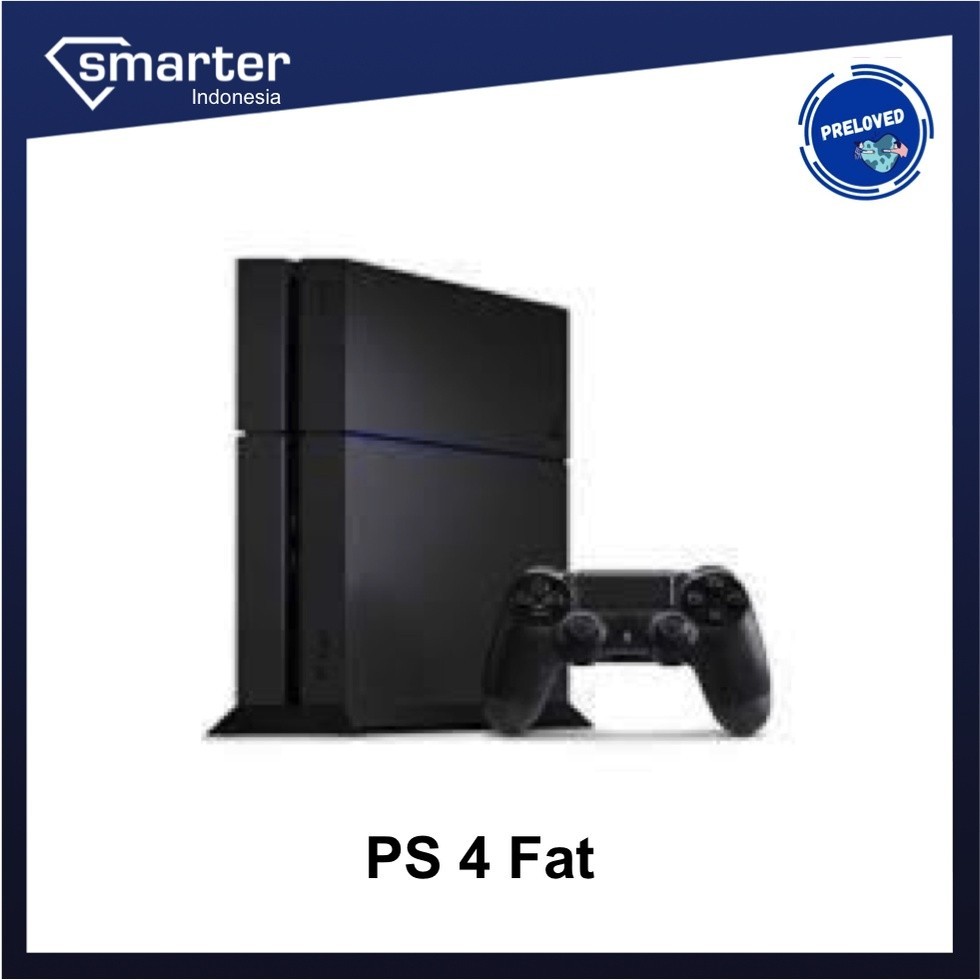 PS4Playstation 4 Fat 500GB Seri 1xxx Game Gaming Preloved Second Bekas Original Garansi - Smarter