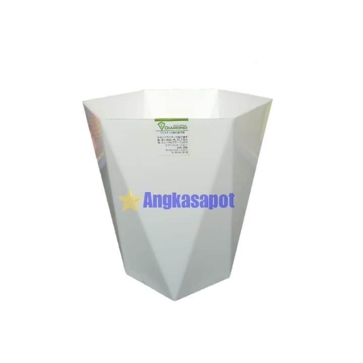 6 PCS Pot Tabitha Diamond 30 Setengah Lusin Pot Plastik Bunga Tanaman