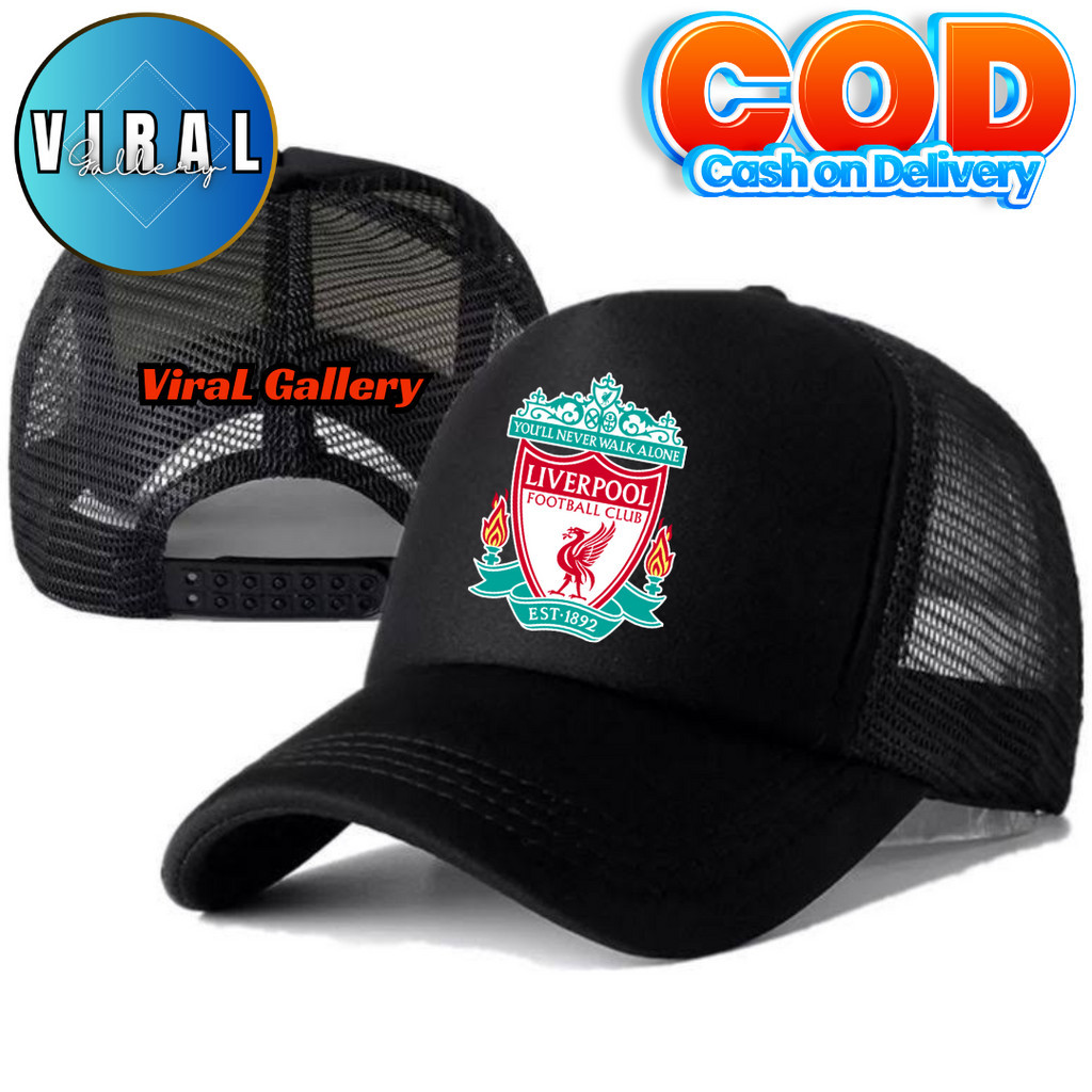 ViraL Gallery Topi Trucker LIVERPOOL - Topi Distro LIVERPOOL Logo - Topi LIVERPOOL Premium - Topi Pr