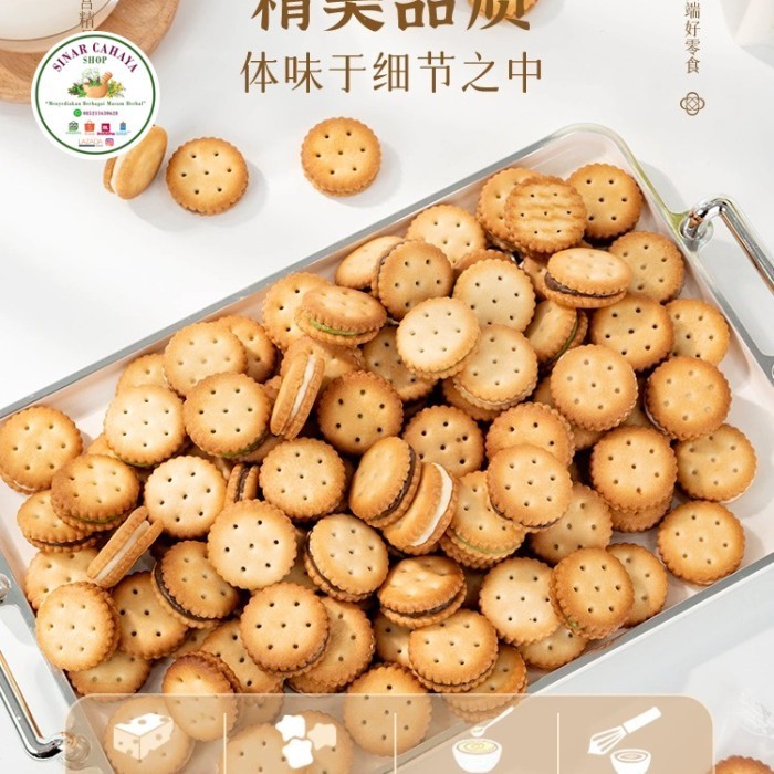 Cemilan Biskuit Mini Nougat Matcha Coklat