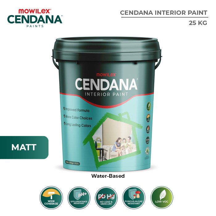 [CLEARANCE SALE] Mowilex Cendana Interior Paint Cat Tembok - 25 Kg