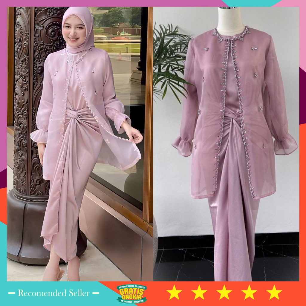 Baju Lebaran Kekinian Style Keren Murah Idul Fitri Terbaru bahan Bagus / NEW  ADA JUMBO / ONE SET JE