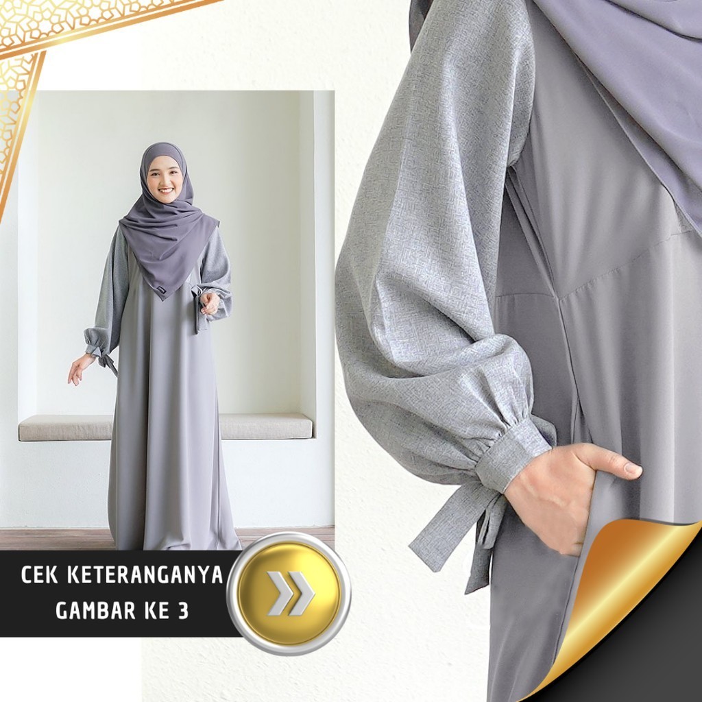 Jilfara - Gamis Wanita Remaja Kekinian Terbaru Dress Gamis Muslimah Syari Mewah