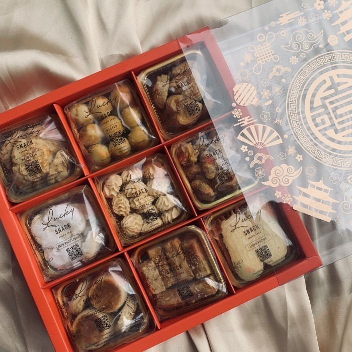 

Hampers Unik Natal Imlek Lebaran Kue Kering Wysman - 2 sekat