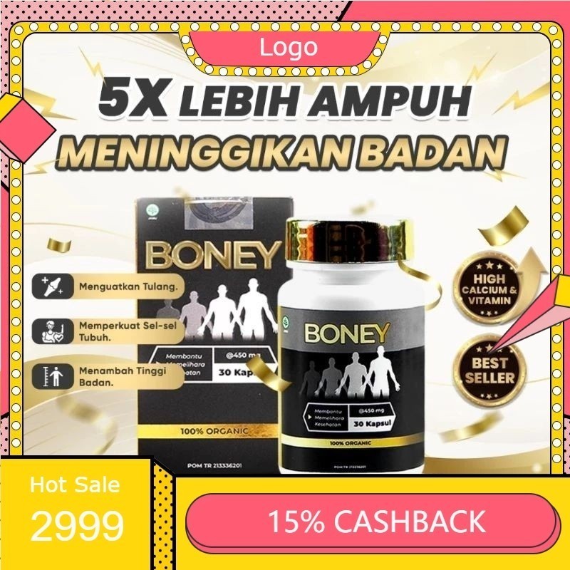 DR O - BONEY PENINGGI BADAN BIKAN NAIK 5-15CM BONEY ASLI ORIGINAL/KAPSUL PENINGGI BADAN