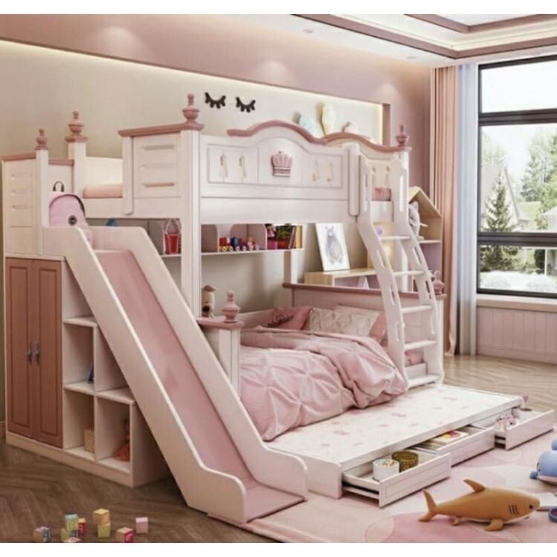 PROMO VALENTINE Tempat Tidur Tingkat Perosotan Anak Kasur