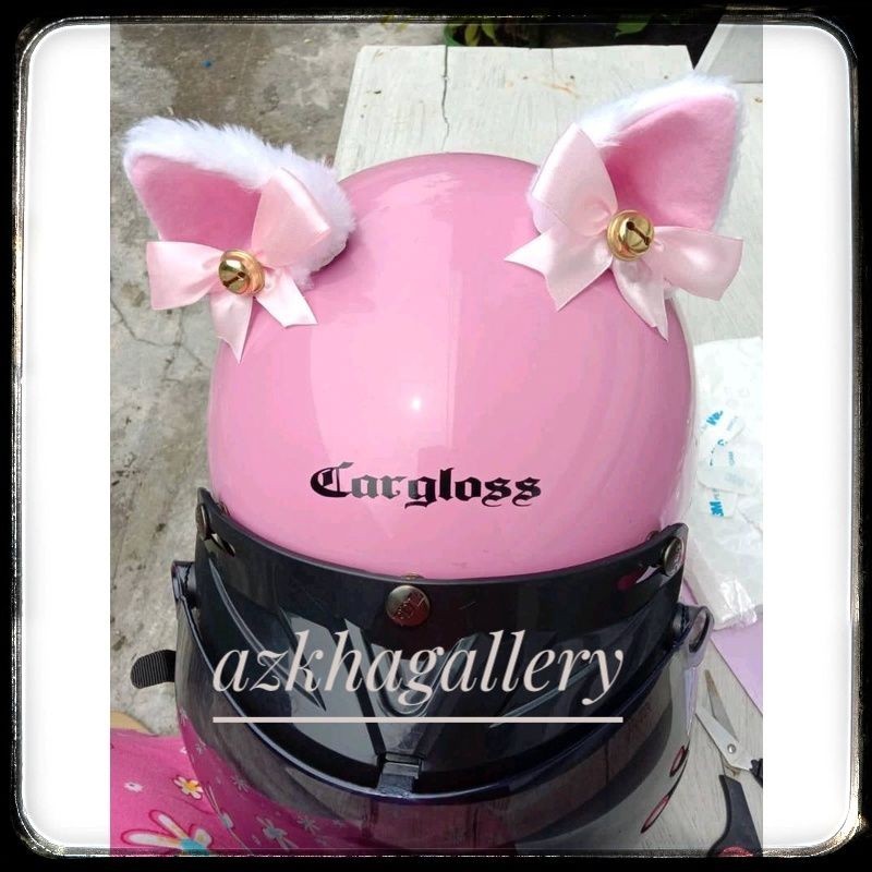 Nekomimi motorcycle kuping kucing helm accesories