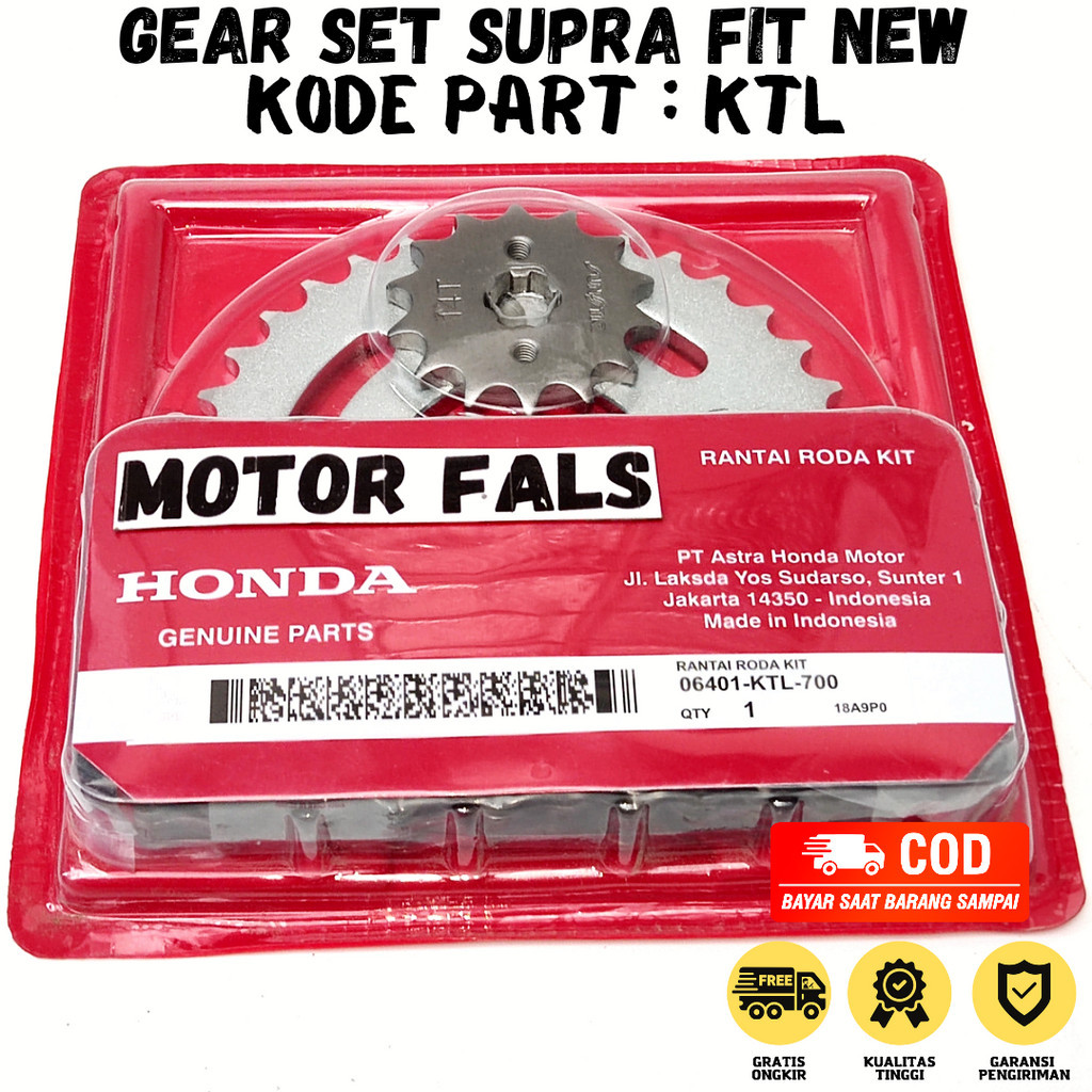 Gir Set Supra Fit / Gear Set Supra Fit New  Gir Set Supra  Rante Revo 100  Gir Komplit Supra ( 06401