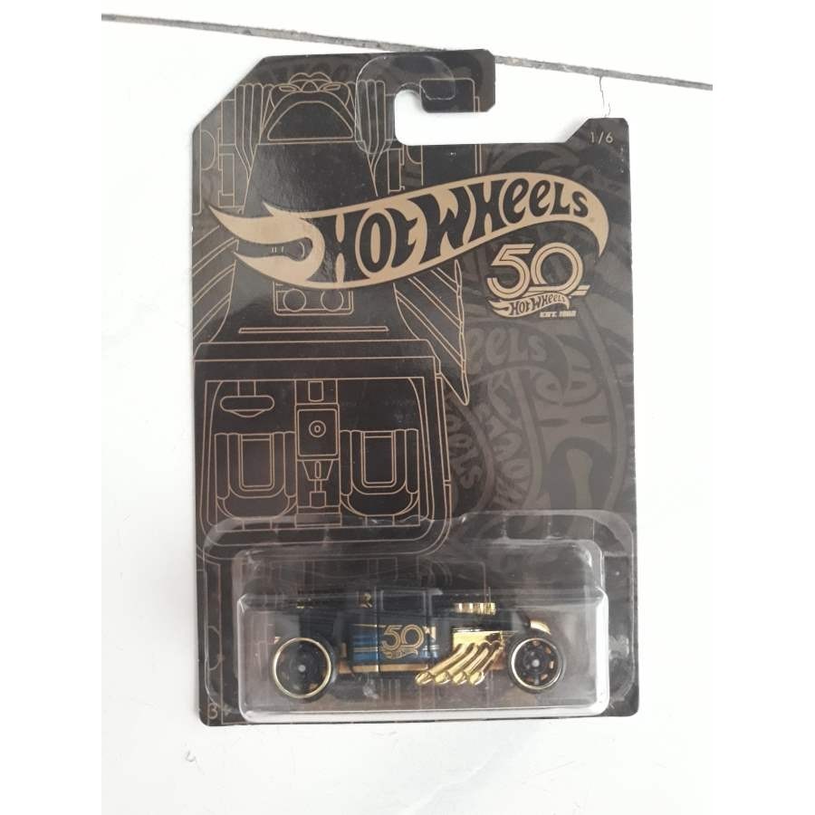 HOTWHEELS - BONE SHAKER BLACK / 50th HOTWHEELS -KA67
