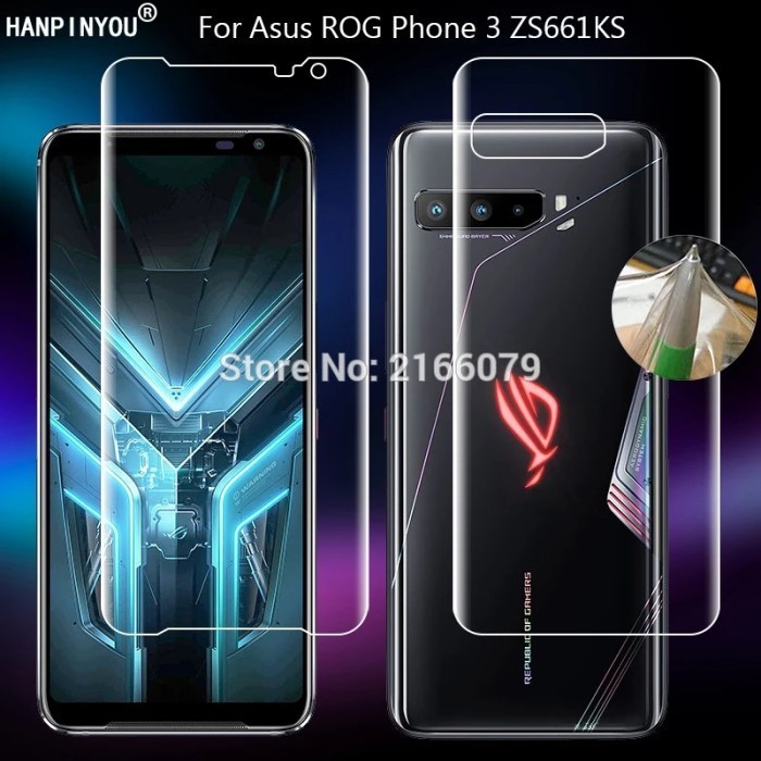 HYDROGEL ASUS ROG PHONE 3 ROG 3 ANTI GORES DEPAN BELAKANG FULL COVER