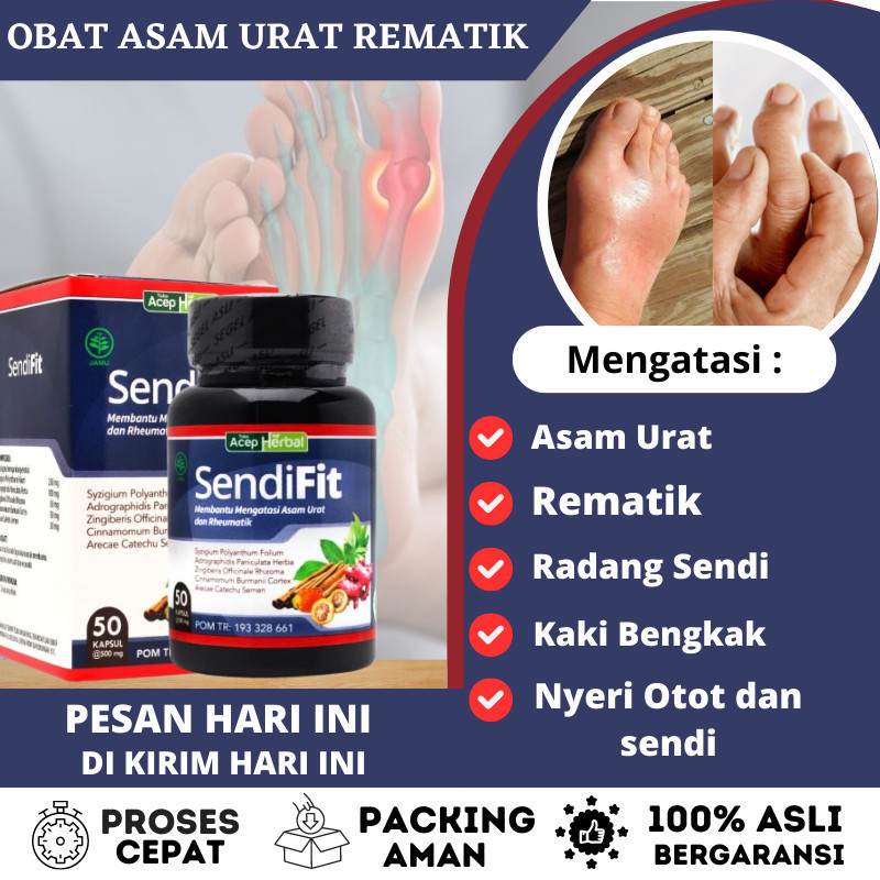 Sendifit - Obat Asam Urat Rematik, Obat Nyeri Sendi, Nyeri Sendi Tulang Lutut Sakit Tumit Sakit