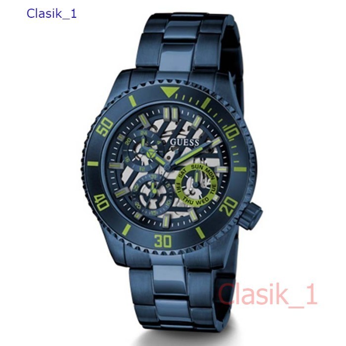 Original 100% GUESS GW0488G4  AXLE Jam Tangan Pria  Navy Stainless
