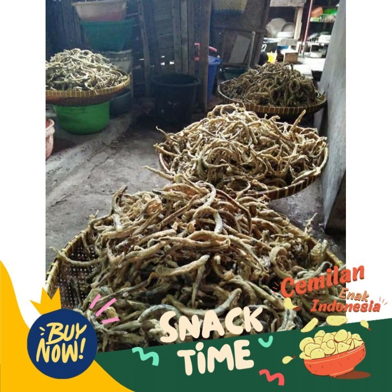

PROMO SPESIAL keripik belut renyah gurih 500gram murah produksi sendiri