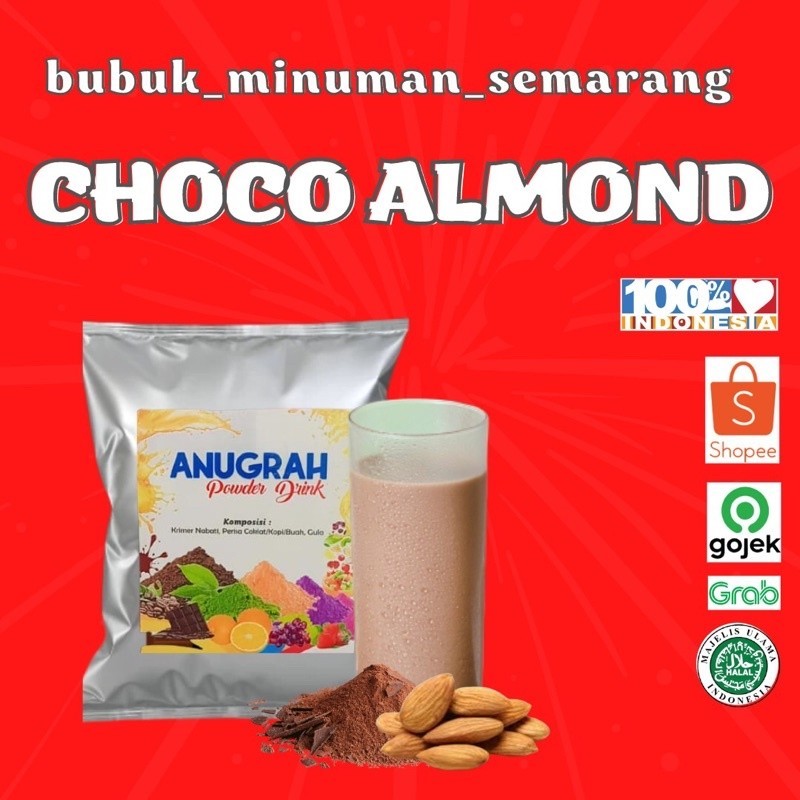 

BUBUK MINUMAN CHOCO ALMOND reguler 500grGratis Ongkir & COD