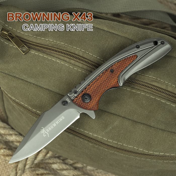 Parling Laris PISAU LIPAT BROWNING X43 P750 FOLDING KNIFE KNIVE KNIVES OUTDOOR Low Price