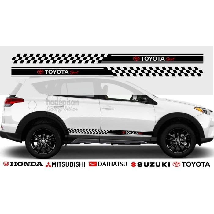 Cutting Sticker Stiker Mobil Striping Pintu Body Mobil Sport lis minimalis universal